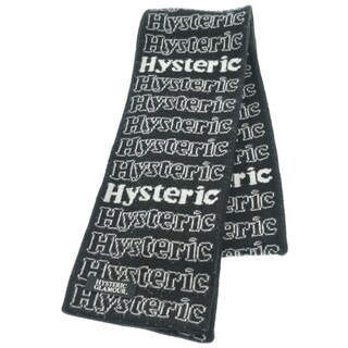 HYSTERIC GLAMOUR - HYSTERIC GLAMOUR マフラー - 黒x白(総柄) 【古着】【中古】