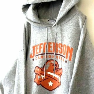 チャンピオン(Champion)のチャンピオン JEFFERSON スウェット パーカー L グレー灰色 古着(その他)