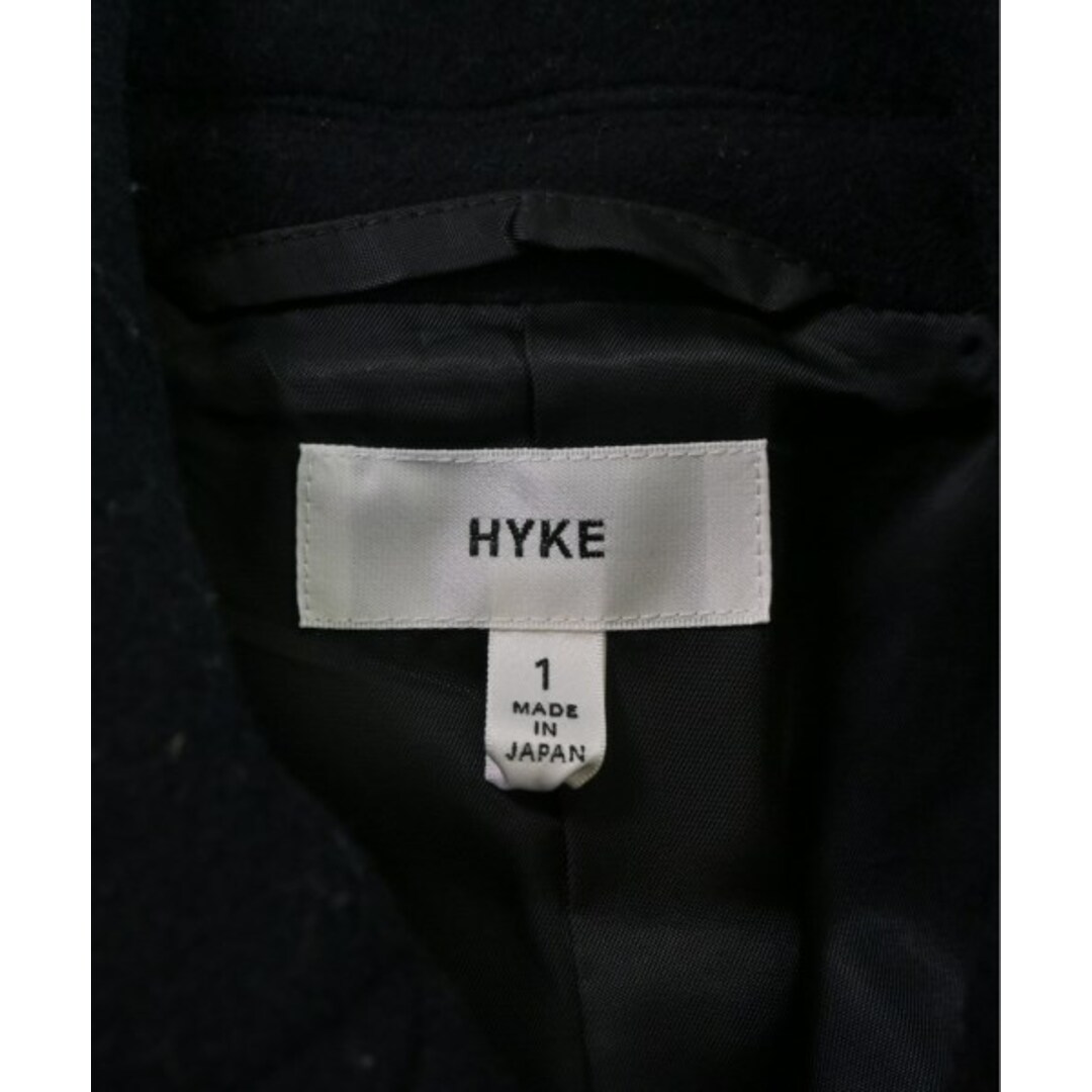 HYKE(ハイク)のHYKE ハイク ピーコート 1(S位) 紺 【古着】【中古】 レディースのジャケット/アウター(ピーコート)の商品写真