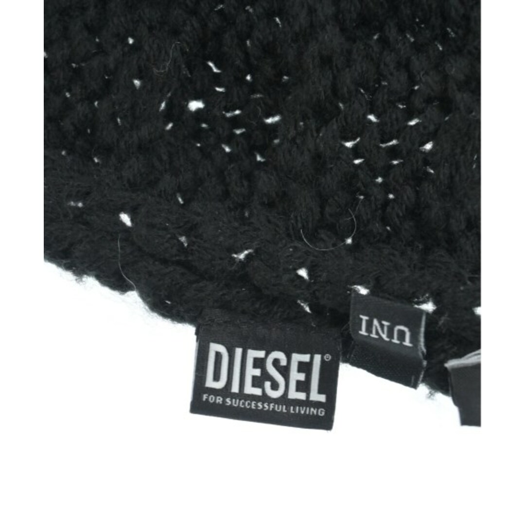 DIESEL(ディーゼル)のDIESEL ディーゼル マフラー - 黒 【古着】【中古】 メンズのファッション小物(マフラー)の商品写真