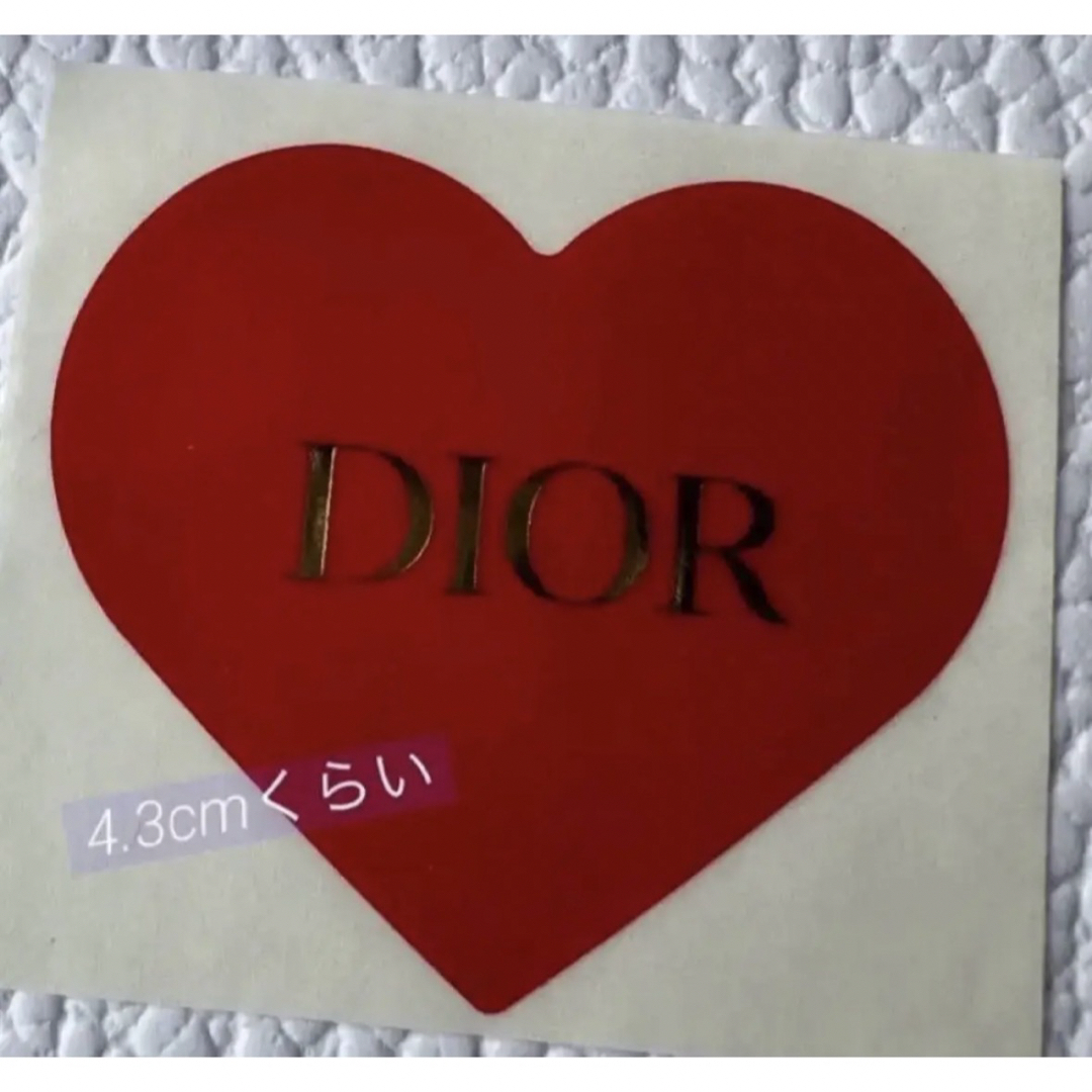 Dior(ディオール)の激レア❤️ DIOR 公式ラッピング ステッカー シール 4枚 インテリア/住まい/日用品の文房具(シール)の商品写真