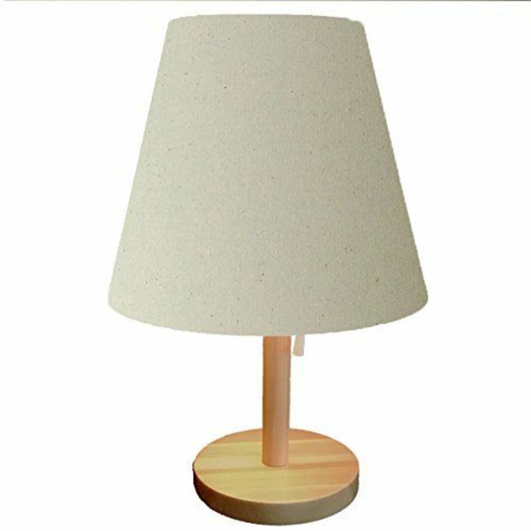 【色: 綿キナリ】lamp-shade テーブルライト 一体型 シェード 北欧風 インテリア/住まい/日用品のライト/照明/LED(その他)の商品写真