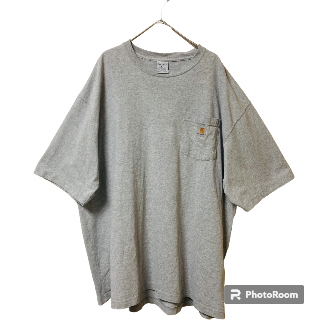 carhartt(カーハート)のcarharttカーハート半袖ポケットTシャツ/霜降りグレー/ゆるダボXL メンズのトップス(Tシャツ/カットソー(半袖/袖なし))の商品写真