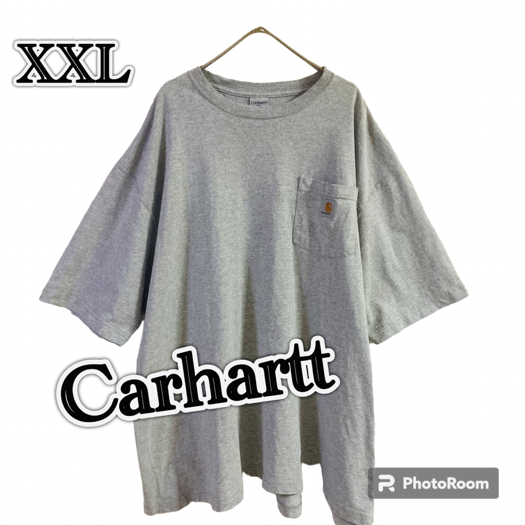 carhartt(カーハート)のcarharttカーハート半袖ポケットTシャツ/霜降りグレー/ゆるダボXL メンズのトップス(Tシャツ/カットソー(半袖/袖なし))の商品写真