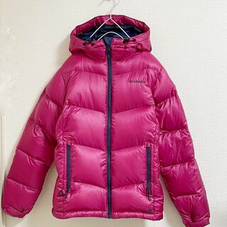コロンビア(Columbia)のコロンビア　ダウンジャケット　ピンク　オムニヒート　中綿　M 極美品　防寒(登山用品)