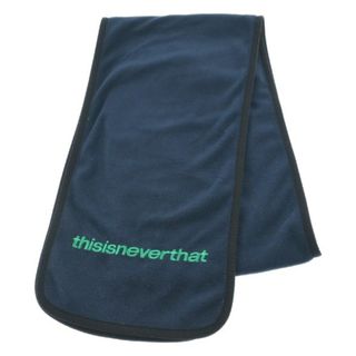 ディスイズネバーザット(thisisneverthat)のthisisneverthat ディスイズネバーザット マフラー - 紺 【古着】【中古】(マフラー)