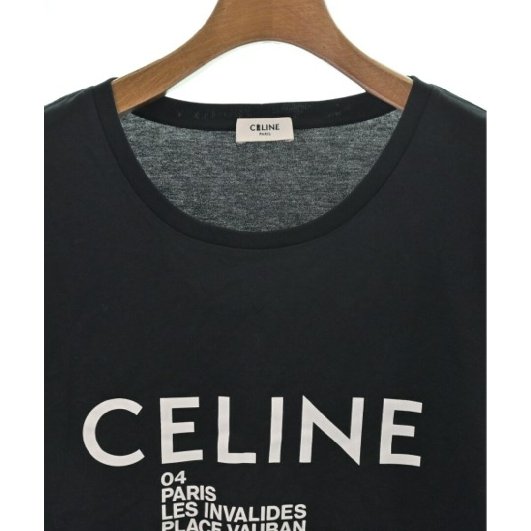 celine(セリーヌ)のCELINE セリーヌ Tシャツ・カットソー L 黒 【古着】【中古】 メンズのトップス(Tシャツ/カットソー(半袖/袖なし))の商品写真