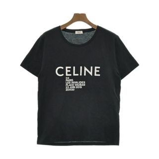 セリーヌ(celine)のCELINE セリーヌ Tシャツ・カットソー L 黒 【古着】【中古】(Tシャツ/カットソー(半袖/袖なし))