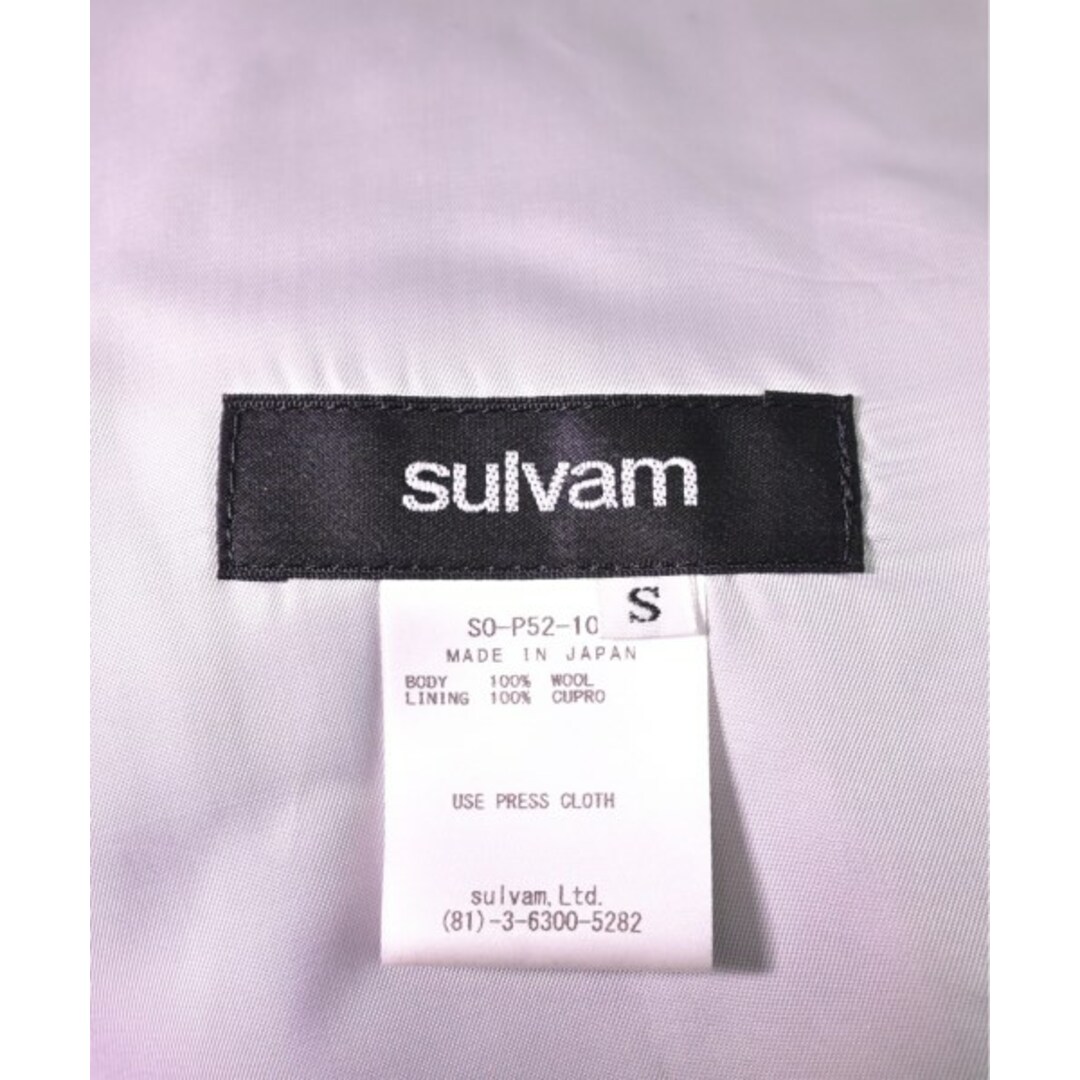 sulvam - sulvam サルバム スラックス S 黒 【古着】【中古】の通販 by