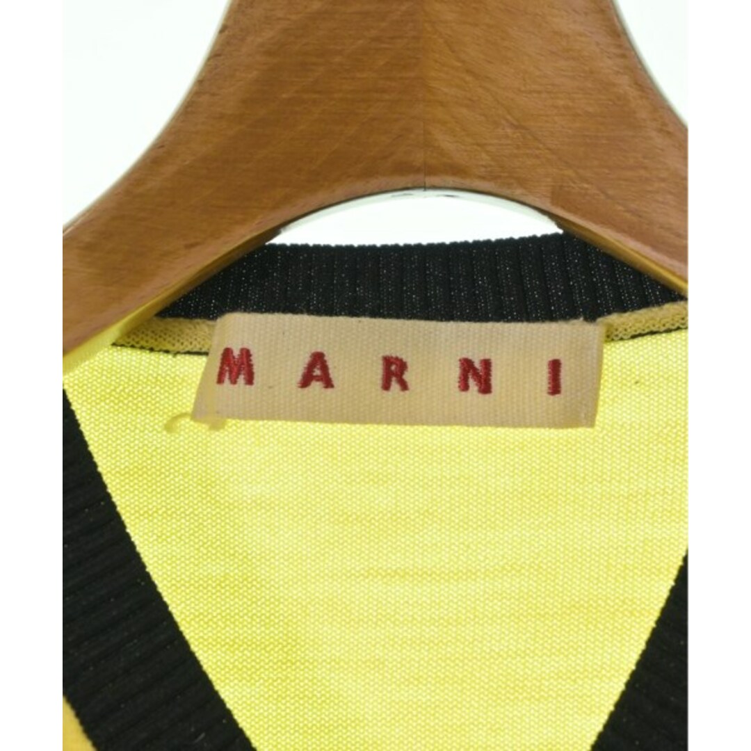 Marni(マルニ)のMARNI マルニ ニット・セーター -(M位) 黄x黒xグレー 【古着】【中古】 レディースのトップス(ニット/セーター)の商品写真