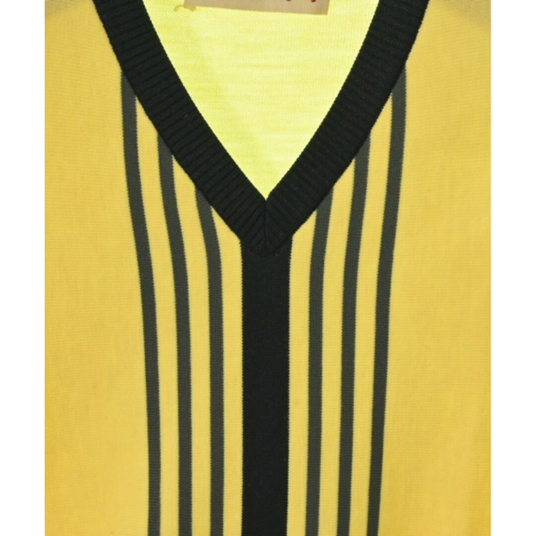 Marni(マルニ)のMARNI マルニ ニット・セーター -(M位) 黄x黒xグレー 【古着】【中古】 レディースのトップス(ニット/セーター)の商品写真