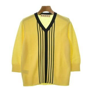 マルニ(Marni)のMARNI マルニ ニット・セーター -(M位) 黄x黒xグレー 【古着】【中古】(ニット/セーター)