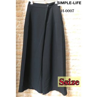 SIMPLE LIFE - シンプルライフ ウエストバックゴムワイドパンツ Sサイズ 美品フォロー割引あり