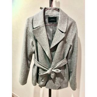 ユナイテッドアローズグリーンレーベルリラクシング(UNITED ARROWS green label relaxing)のUNITED ARROWS  ウールスプリングコートショート丈　ライトグレー　M(その他)