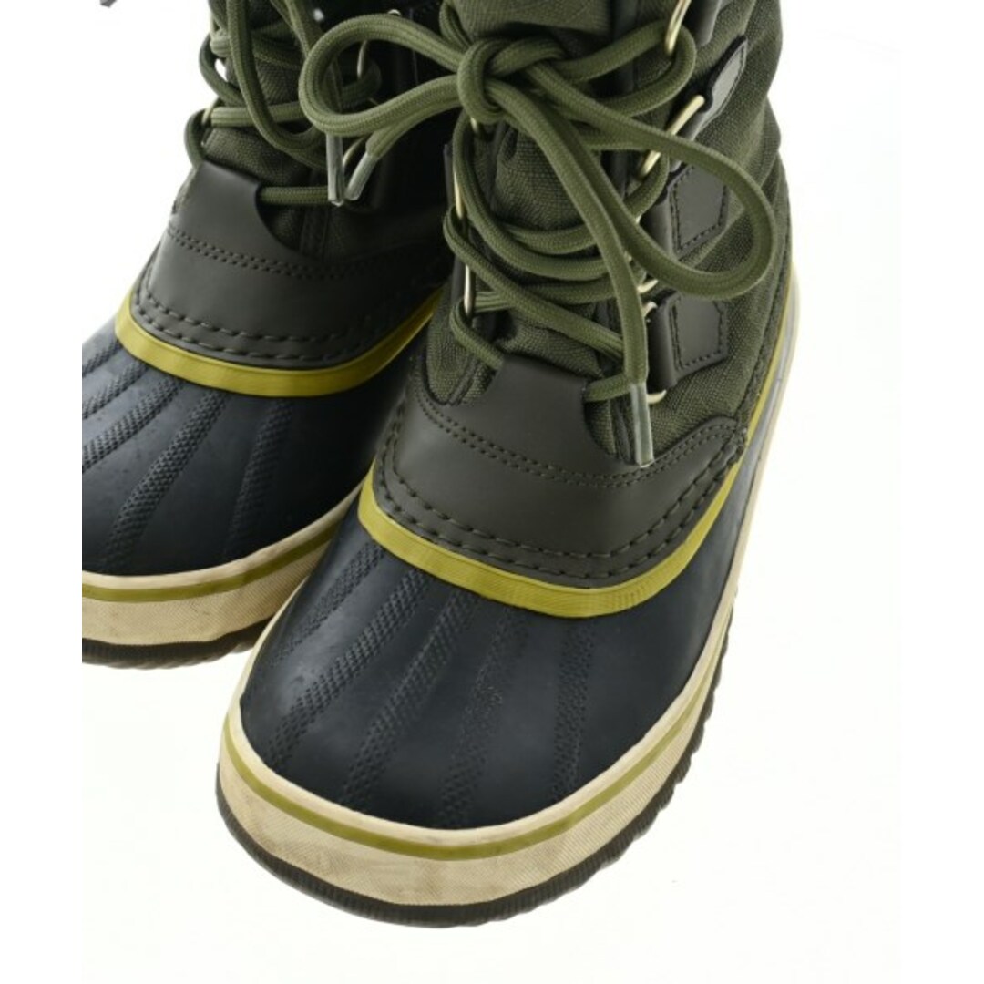 SOREL(ソレル)のSOREL ソレル ブーツ 23cm 黒xカーキ 【古着】【中古】 レディースの靴/シューズ(ブーツ)の商品写真