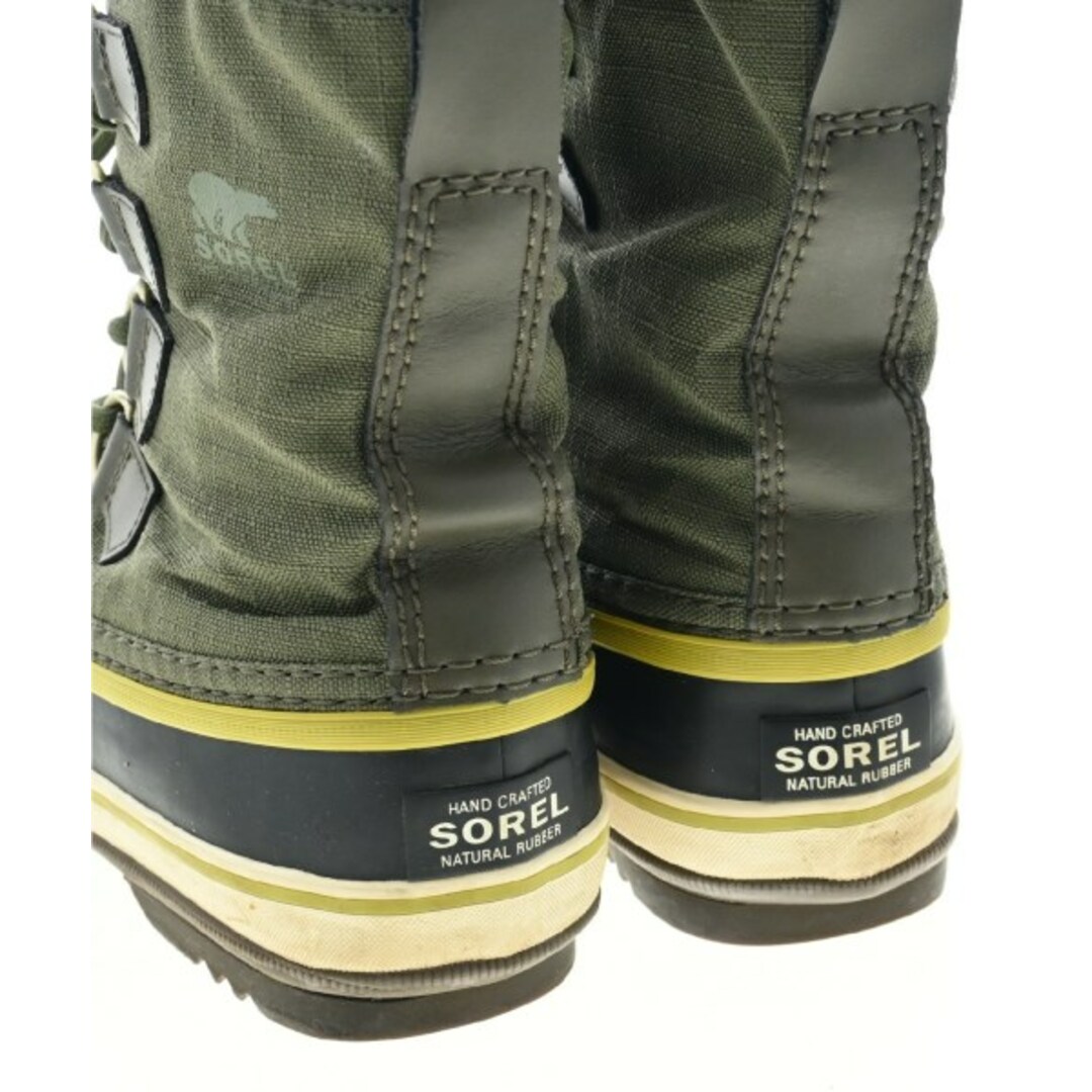 SOREL(ソレル)のSOREL ソレル ブーツ 23cm 黒xカーキ 【古着】【中古】 レディースの靴/シューズ(ブーツ)の商品写真