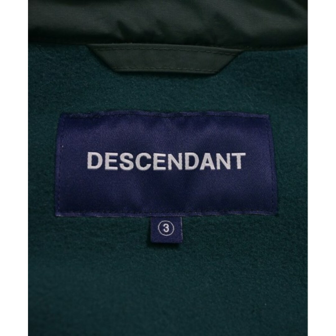 DESCENDANT(ディセンダント)のDESCENDANT ディセンダント ブルゾン 3(L位) 緑 【古着】【中古】 メンズのジャケット/アウター(その他)の商品写真