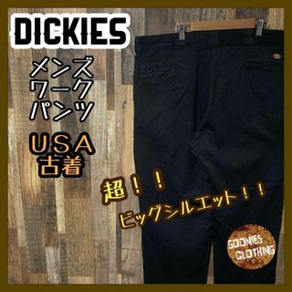 ディッキーズ(Dickies)のメンズ ディッキーズ ワーク 2XL 40 ブラック パンツ USA古着 90s(ワークパンツ/カーゴパンツ)