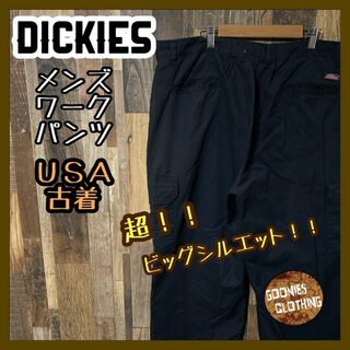 ディッキーズ(Dickies)のメンズ ディッキーズ ワーク ブラック 2XL 40 パンツ USA古着 90s(ワークパンツ/カーゴパンツ)