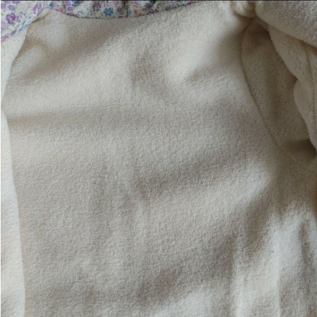 Nishiki Baby(ニシキベビー)のうさぎ  アウター 花柄 ラベンダー もこもこ カバーオール キッズ/ベビー/マタニティのベビー服(~85cm)(ジャケット/コート)の商品写真