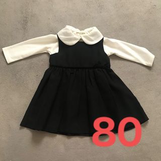 ミキハウス/mikihouse†90cm ワンピース 赤【中古】子供服 キッズ kids