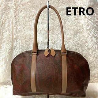 エトロ(ETRO)のETRO  エトロ　ハンドバッグ　ペイズリー柄　PVC(ハンドバッグ)