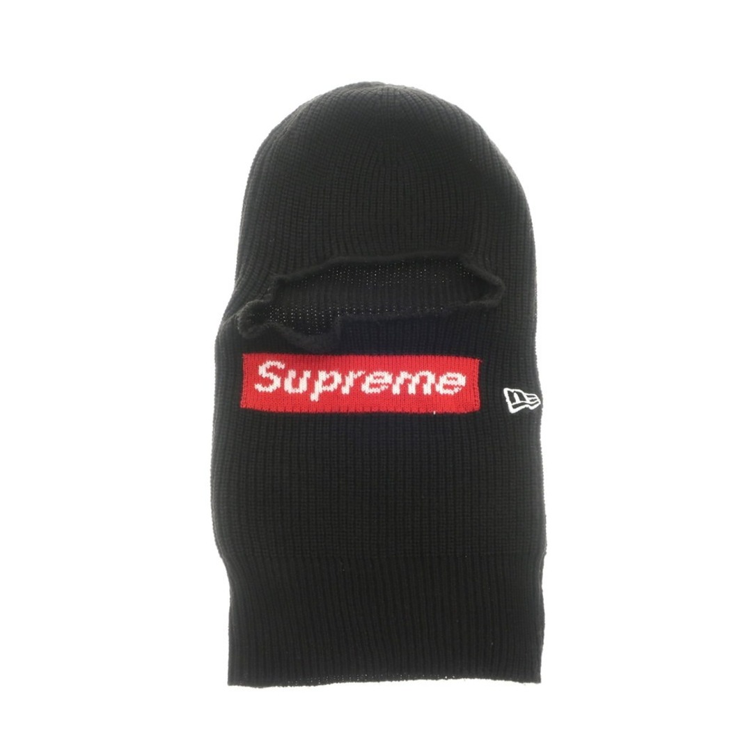 Supreme(シュプリーム)の【中古】シュプリーム Supreme 2021年秋冬 New Era Box Logo Balaclava アクリル バラクラバ ニット帽 ブラック【メンズ】 メンズの帽子(その他)の商品写真