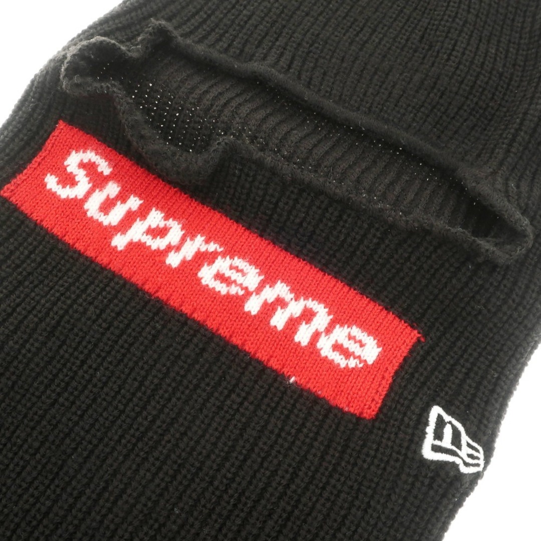 Supreme(シュプリーム)の【中古】シュプリーム Supreme 2021年秋冬 New Era Box Logo Balaclava アクリル バラクラバ ニット帽 ブラック【メンズ】 メンズの帽子(その他)の商品写真