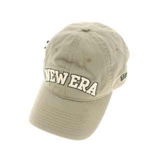 ニューエラー(NEW ERA)の【中古】ニューエラ NEW ERA コットン 6パネル キャップ ベージュxグリーン【サイズ表記なし】【メンズ】(キャップ)