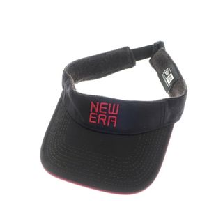 ニューエラー(NEW ERA)の【中古】ニューエラ NEW ERA ポリエステル サンバイザー ブラックxワインレッド【サイズ表記なし】【メンズ】(サンバイザー)