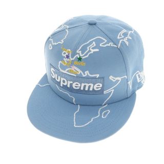 シュプリーム(Supreme)の【中古】シュプリーム Supreme 2023年秋冬 Worldwide Box Logo New Era ベースボールキャップ ライトブルーxホワイト【サイズ7.125】【メンズ】(キャップ)