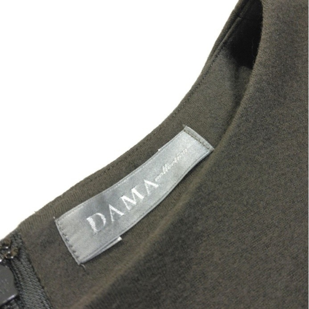 DAMA ✿ ダーマ サイドタック ワンピース 9号 M グレー ウール 膝丈 レディースのワンピース(ひざ丈ワンピース)の商品写真