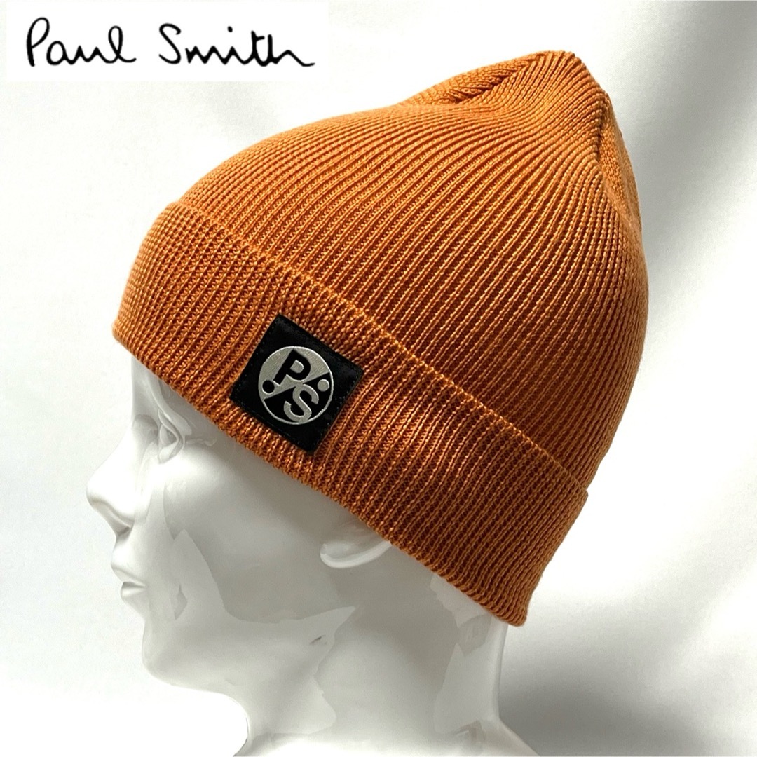 Paul Smith(ポールスミス)の【超美品】Paul Smith ポールスミス 日本製 ロゴ入り薄手ニットキャップ メンズの帽子(ニット帽/ビーニー)の商品写真