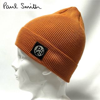 ポールスミス(Paul Smith)の【超美品】Paul Smith ポールスミス 日本製 ロゴ入り薄手ニットキャップ(ニット帽/ビーニー)