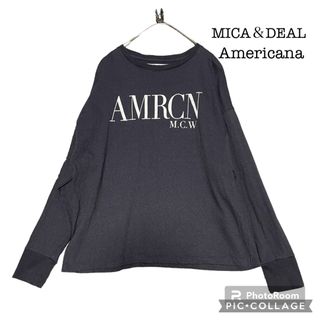 アメリカーナ(AMERICANA)の専用★MICA×AMERICANA 別注-AMRCN”ロゴロングT-shirt(Tシャツ(長袖/七分))