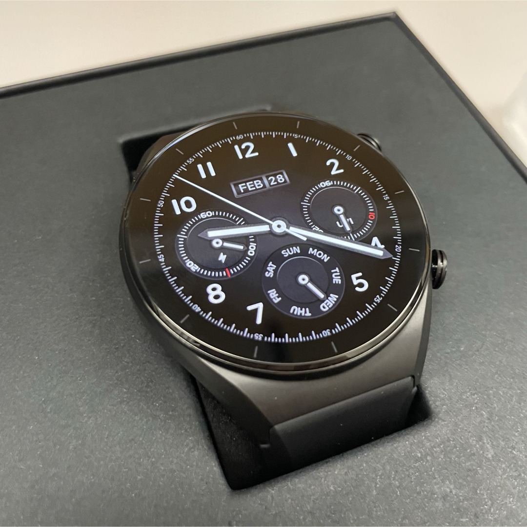 Xiaomi(シャオミ)のXiaomi WATCH S1 BLACK スマホ/家電/カメラのスマートフォン/携帯電話(その他)の商品写真