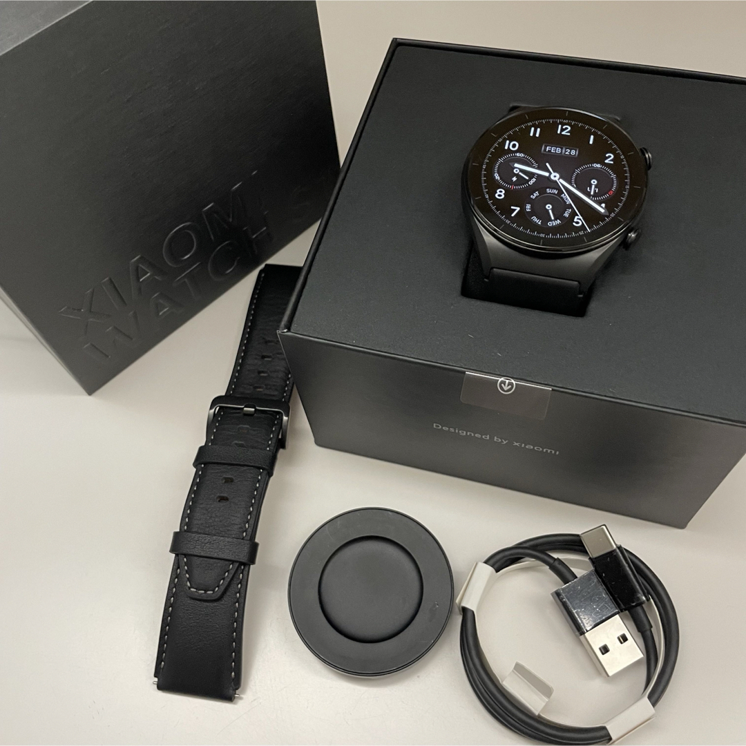 Xiaomi(シャオミ)のXiaomi WATCH S1 BLACK スマホ/家電/カメラのスマートフォン/携帯電話(その他)の商品写真