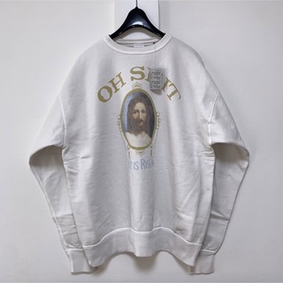 レディメイド(READYMADE)の白XL【SAINTMICHAEL】OH SHIT_SWEAT／新品未使用／送料込(スウェット)