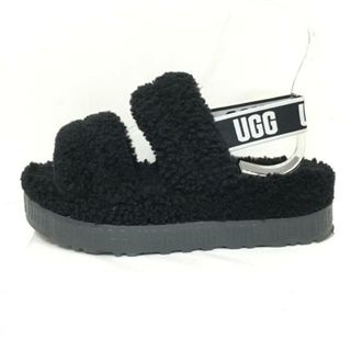 アグ(UGG)のUGG(アグ) サンダル 25 レディース オー フラッフィータ 1120876 黒×白 ムートン(サンダル)