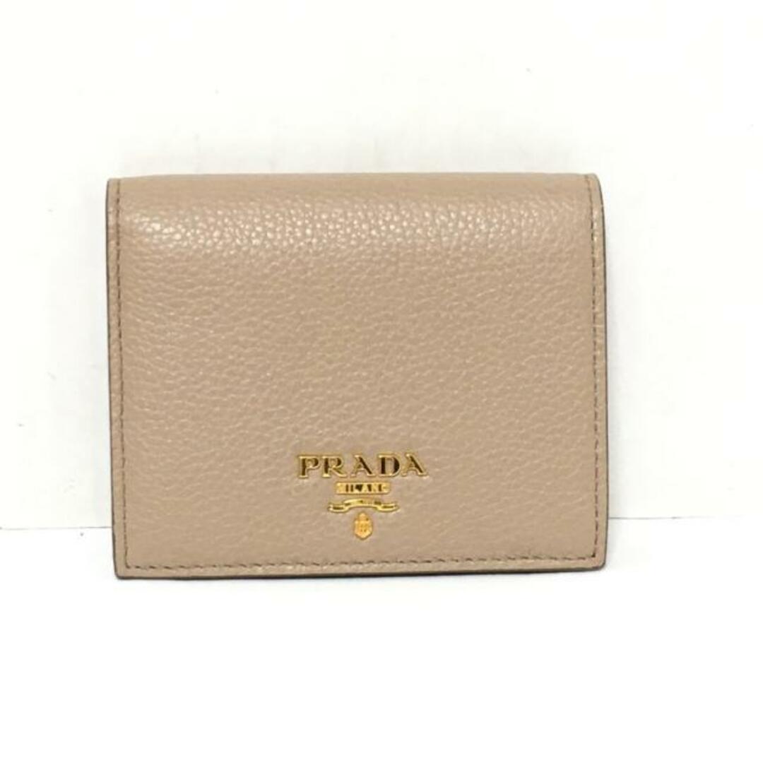 PRADA(プラダ)のPRADA(プラダ) 2つ折り財布 - ベージュ レザー レディースのファッション小物(財布)の商品写真