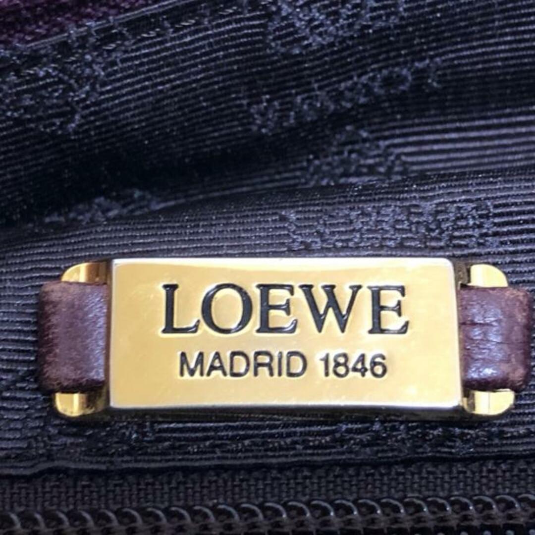 LOEWE(ロエベ)のLOEWE(ロエベ) ショルダーバッグ美品  - ボルドー スエード×レザー レディースのバッグ(ショルダーバッグ)の商品写真