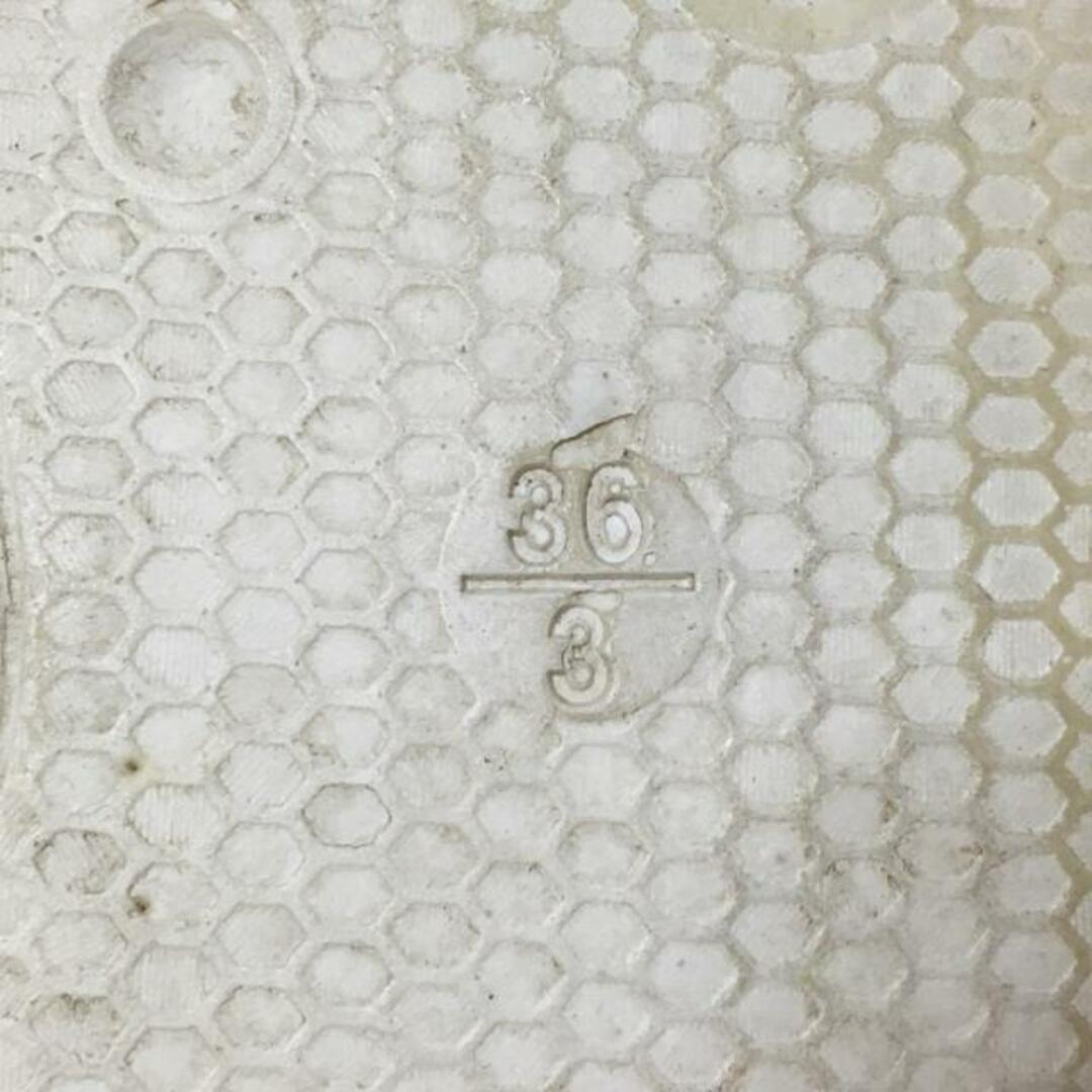 MSGM(エムエスジイエム)のMSGM(エムエスジィエム) サンダル 36 レディース - 白×黒×イエロー 化学繊維 レディースの靴/シューズ(サンダル)の商品写真