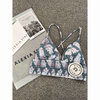 ALEXIA STAM - 新品 ALEXIASTAMアリシアスタン ビキニトップス リーフ柄