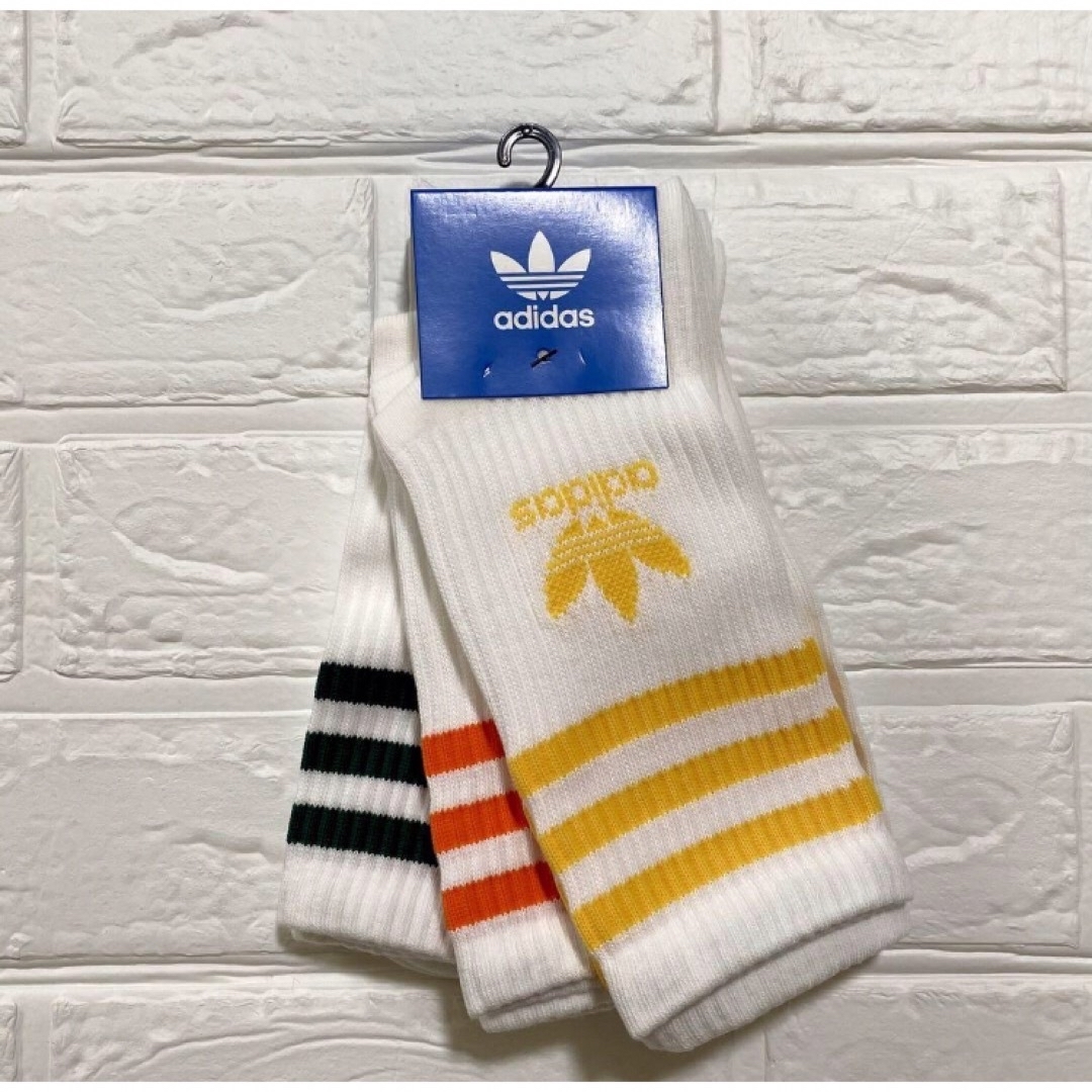 adidas(アディダス)のアディダス ミッドカットクルーソックス 25-27センチ 新品 メンズのレッグウェア(ソックス)の商品写真