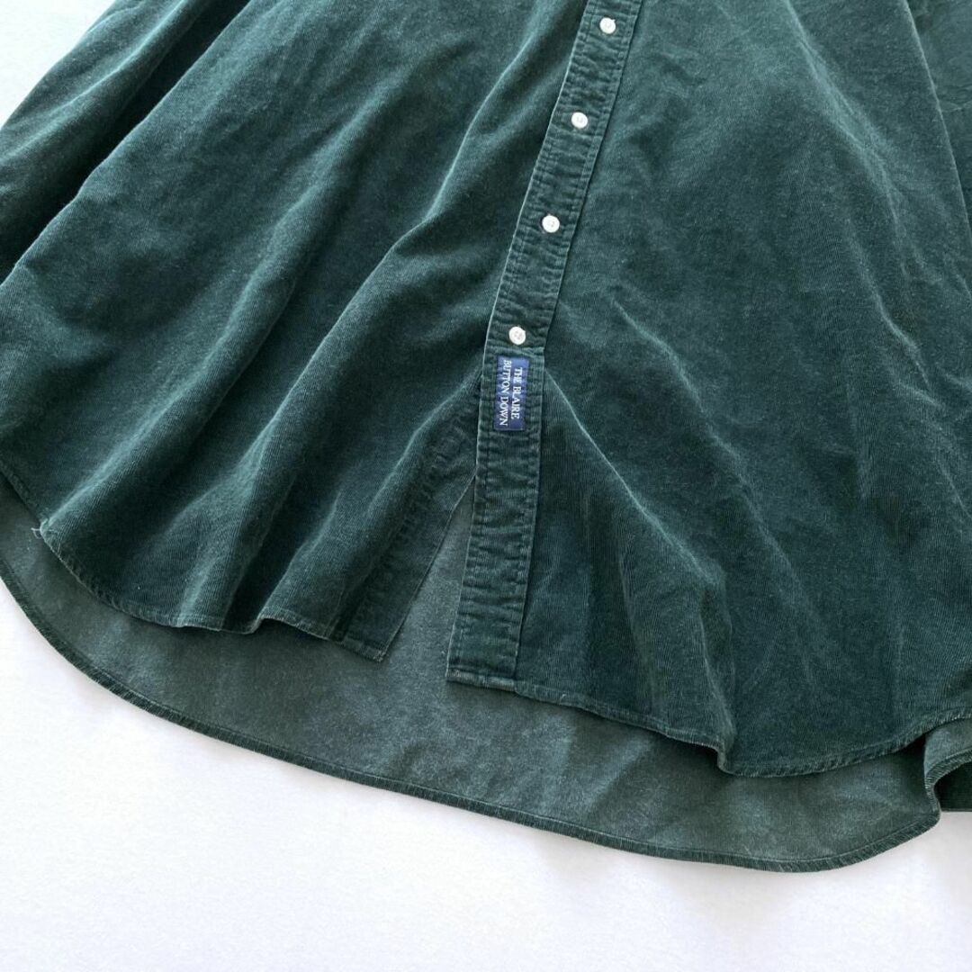 Ralph Lauren(ラルフローレン)のラルフローレン　ヴィンテージボタンダウンシャツ　コーデュロイ　グリーン　XXL メンズのトップス(シャツ)の商品写真