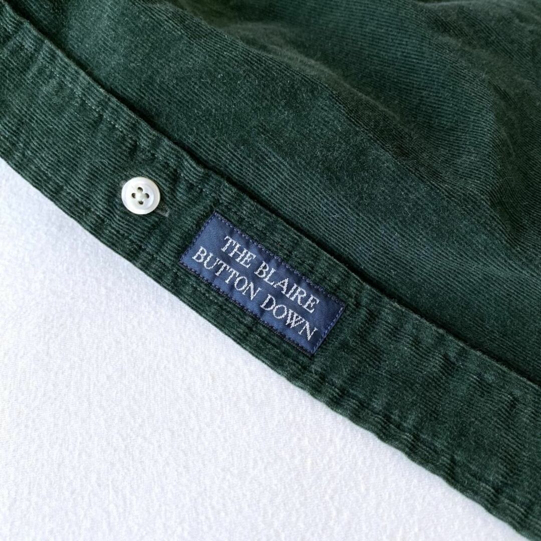 Ralph Lauren(ラルフローレン)のラルフローレン　ヴィンテージボタンダウンシャツ　コーデュロイ　グリーン　XXL メンズのトップス(シャツ)の商品写真