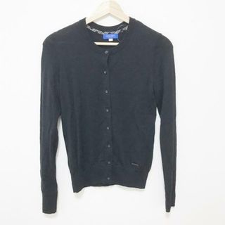 ブルーレーベルクレストブリッジ(BLUE LABEL CRESTBRIDGE)のBLUE LABEL CRESTBRIDGE(ブルーレーベルクレストブリッジ) カーディガン サイズ38 M レディース - 黒 長袖(カーディガン)