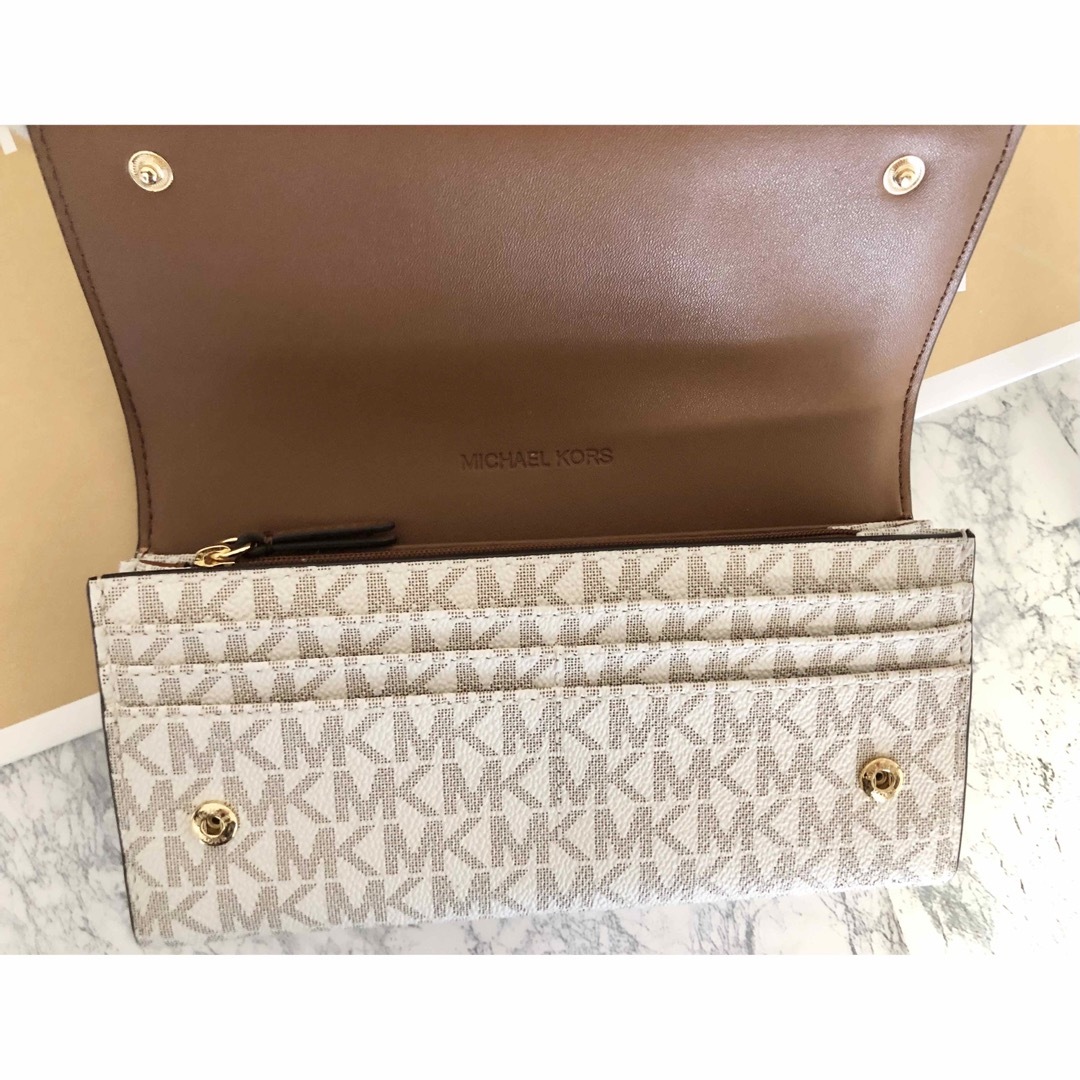★MICHAEL KORS マイケルコース 長財布 バニラ新品 ★MICHAEL KORS マイケルコース 長財布 バニラ新品