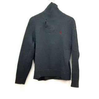 ポロラルフローレン(POLO RALPH LAUREN)のPOLObyRalphLauren(ポロラルフローレン) 長袖カットソー サイズS メンズ美品  - 黒×グレー(Tシャツ/カットソー(七分/長袖))