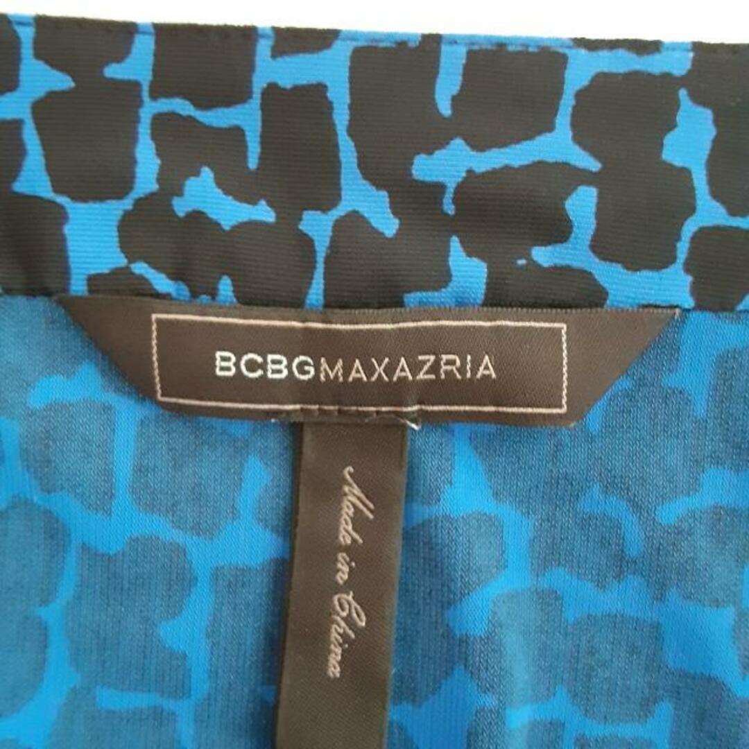 BCBGMAXAZRIA(ビーシービージーマックスアズリア)のBCBGMAXAZRIA(ビーシービージーマックスアズリア) ワンピース サイズXS レディース - ネイビー×黒 七分袖/ひざ丈 レディースのワンピース(その他)の商品写真